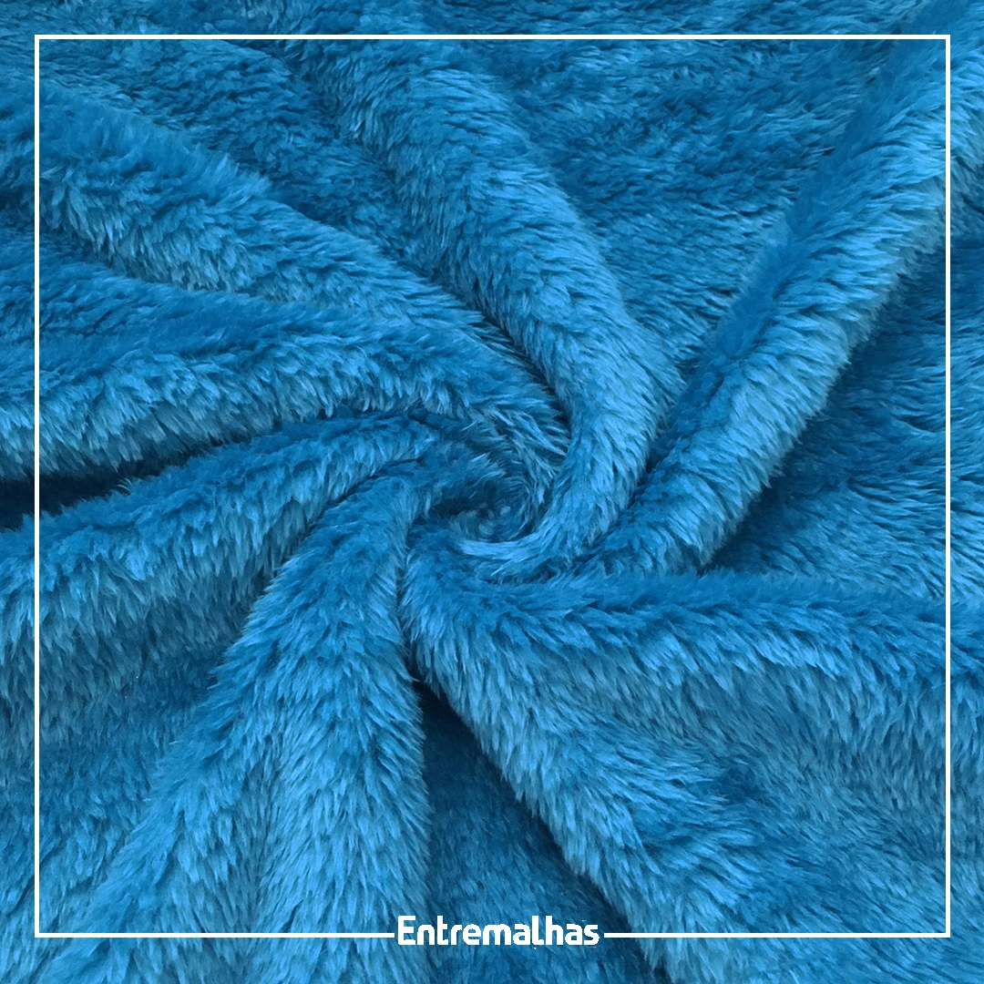 Malha Duo Fleece - Azul