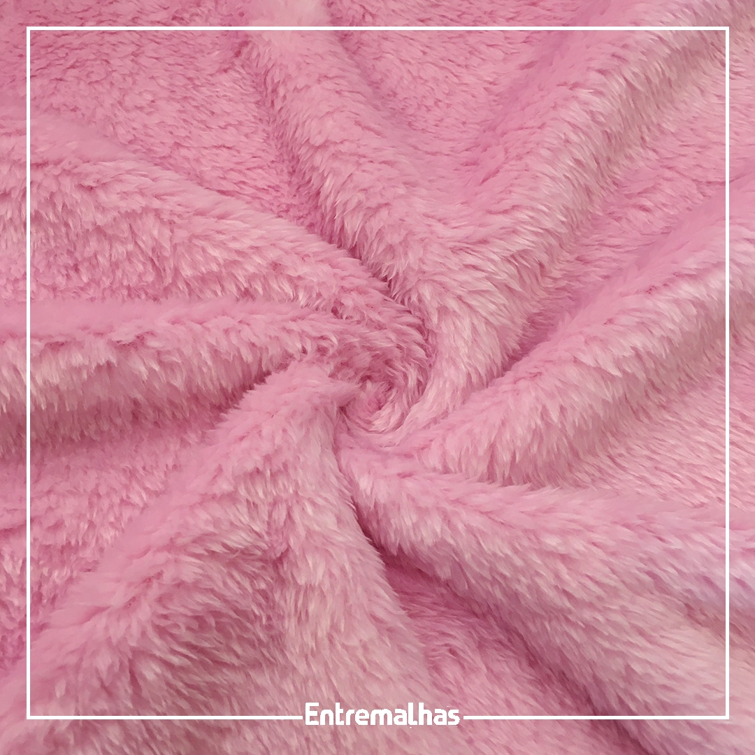 Malha Duo Fleece - Rosa