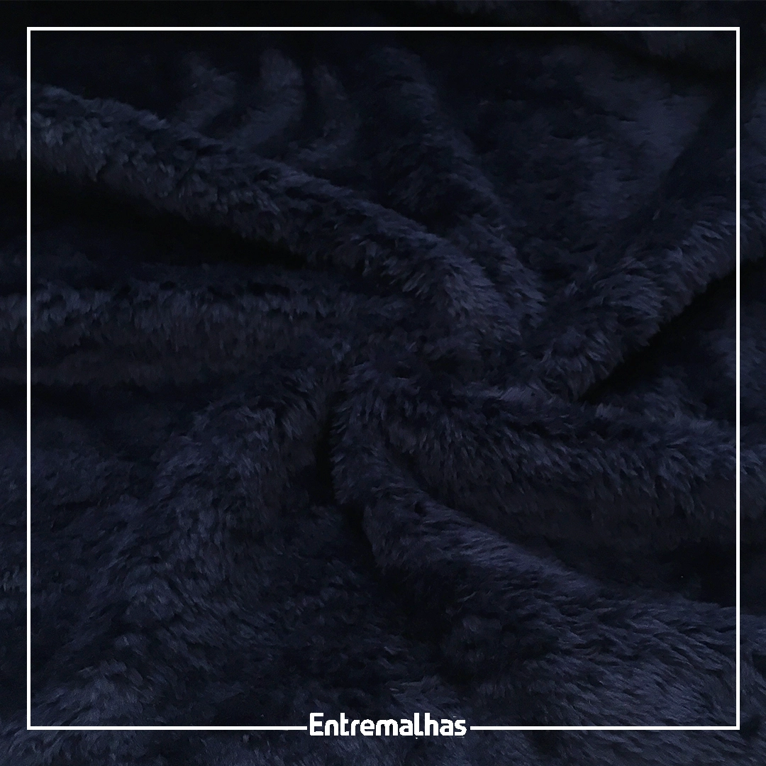 Malha Duo Fleece - Azul Marinho