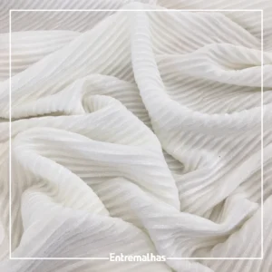 Malha Veludo Plisse Osaka - Off-White 102