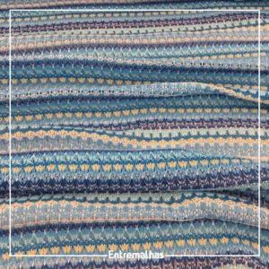 Malha Crochet Yucatan - Azul