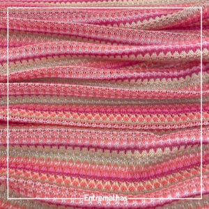 Malha Crochet Yucatan - Rosa
