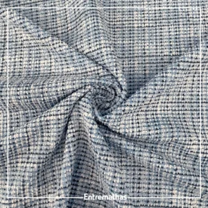 Malha Tweed - Azul