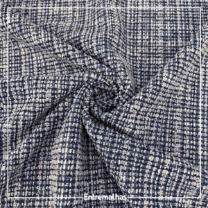 Malha Tweed - Azul