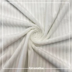 Malha Aveludada Canelada - Off-White 102