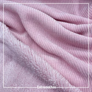 Malha Dublada Canelada - Rosa Ref.:330141