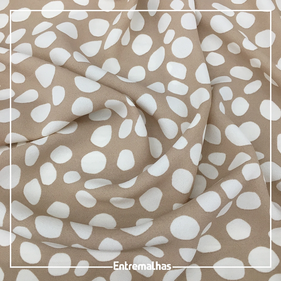 Tecido Crepe Sabia Estampado