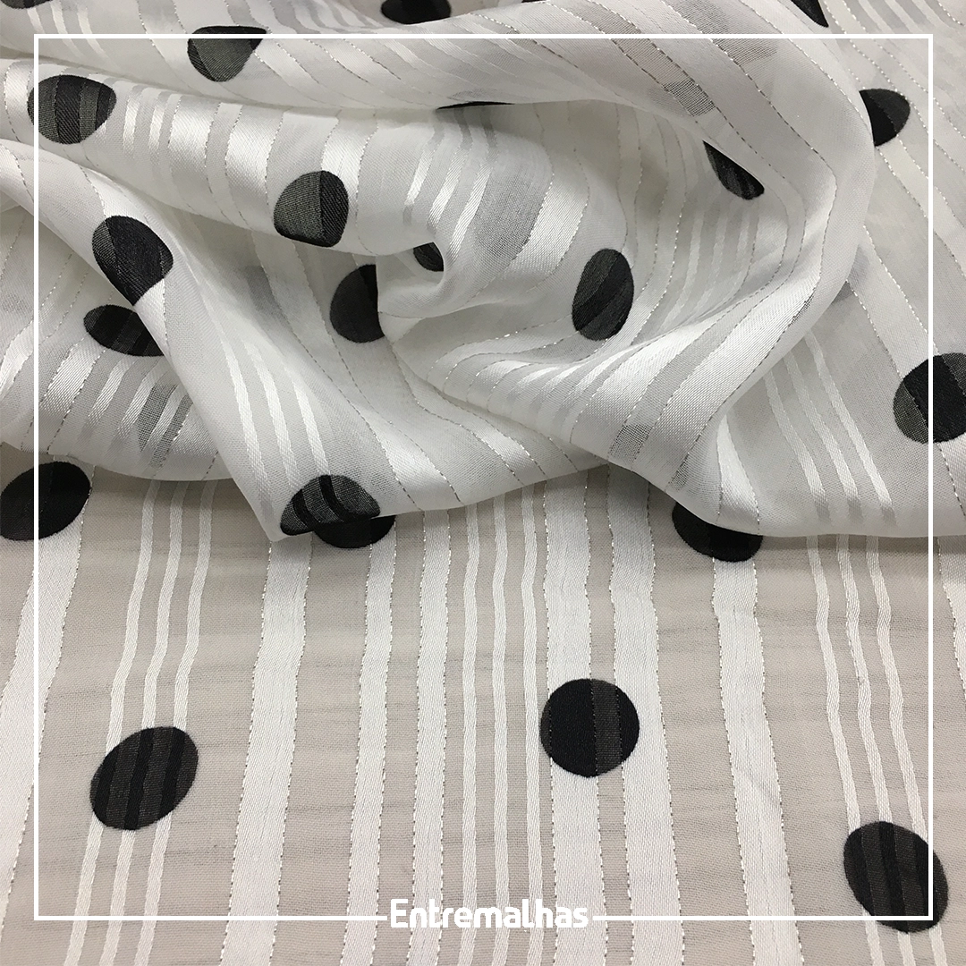 Tecido Crepe Lurex Paloma