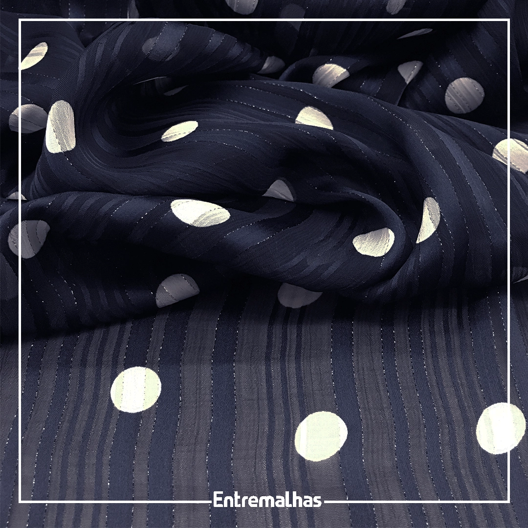 Tecido Crepe Lurex Paloma