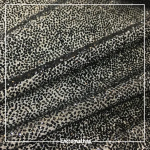 Tecido Tule Glitter - Preto