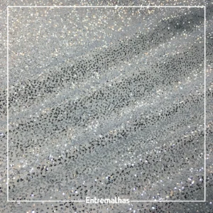 Tecido Tule Glitter - Prata