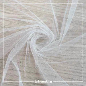 Tecido Tule Diamante - Branco
