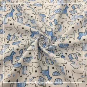 Tecido Fustão Estampado