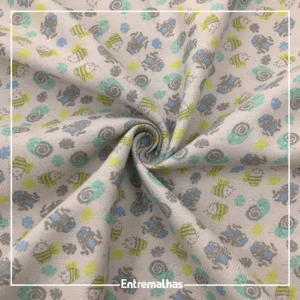 Tecido Fustão Estampado