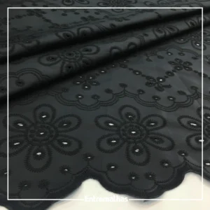 Tecido Courino Laise - Preto