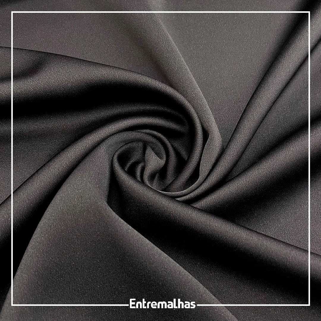 Tecido Indonésia (Balmain) - Preto Ref.:859853