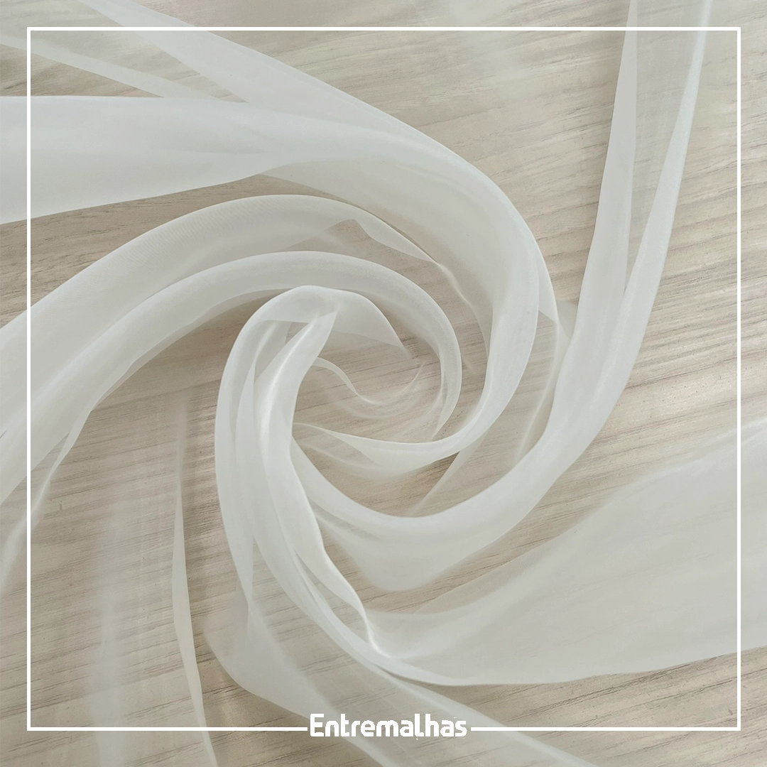 Tecido Organza Paris - Off-White Ref.:859939