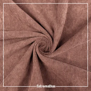 Tecido Veludo Corduroy 16 Canais - Marrom