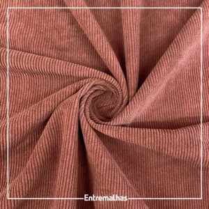 Tecido Veludo Corduroy 16 Canais - Terracota