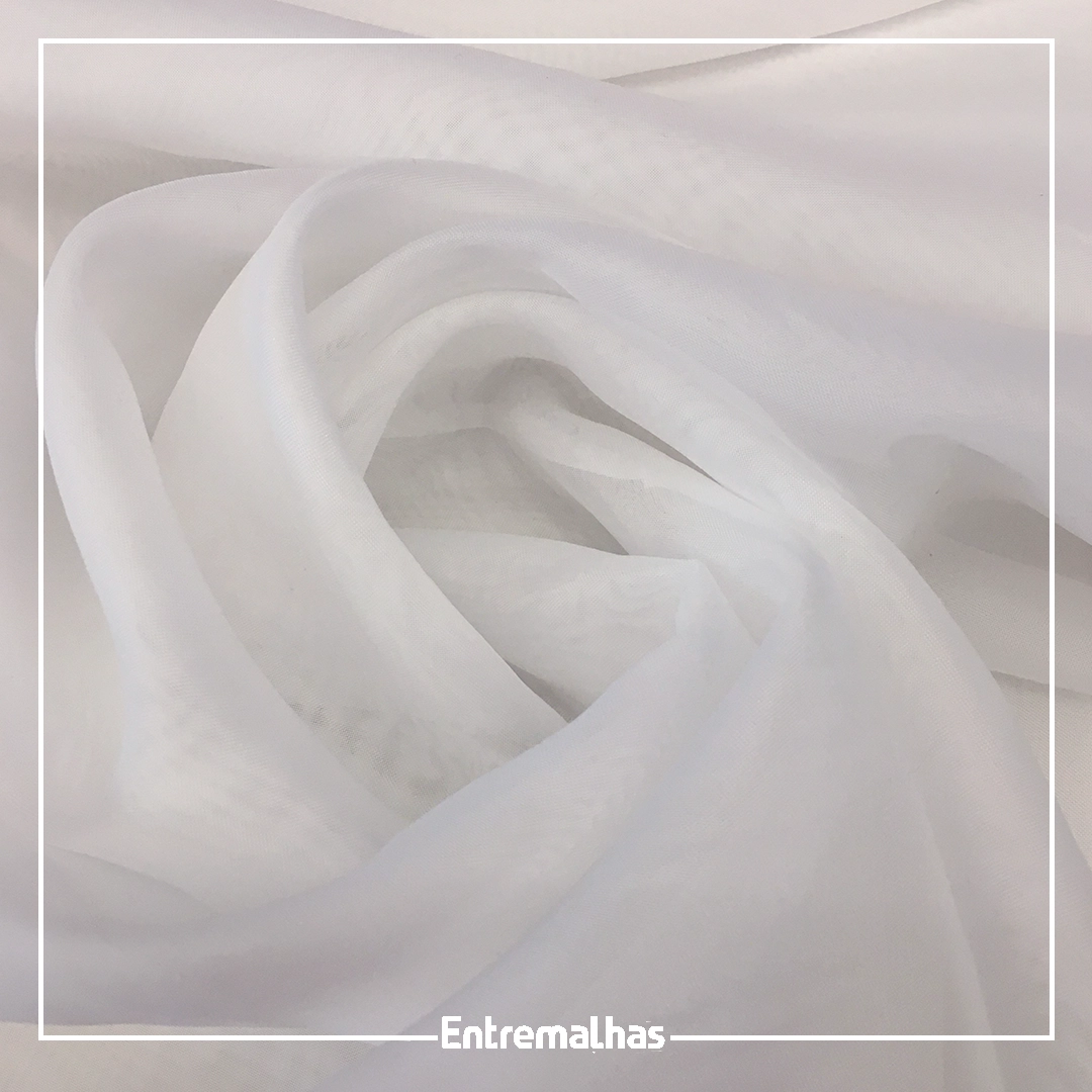 Tecido Voal Importado - Branco Ref.:886001