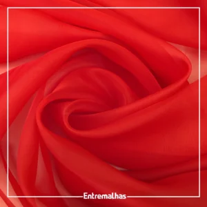 Tecido Voal Importado - Vermelho