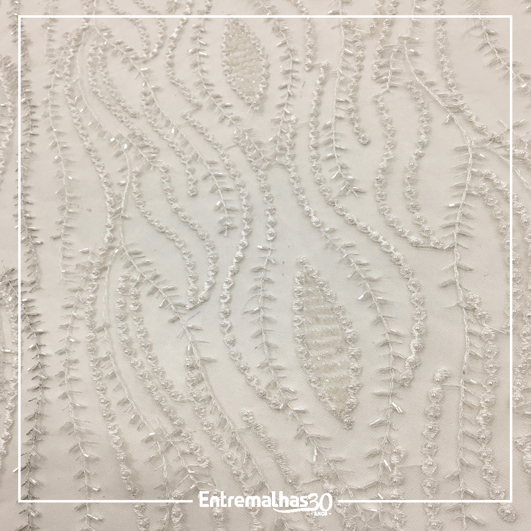 Tecido Renda Noiva - Branco Ref.: 814142