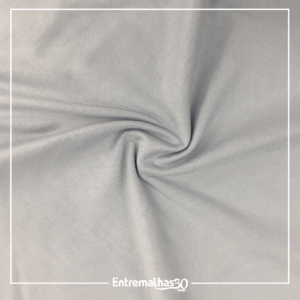 Malha Suede Light Liso - Cinza