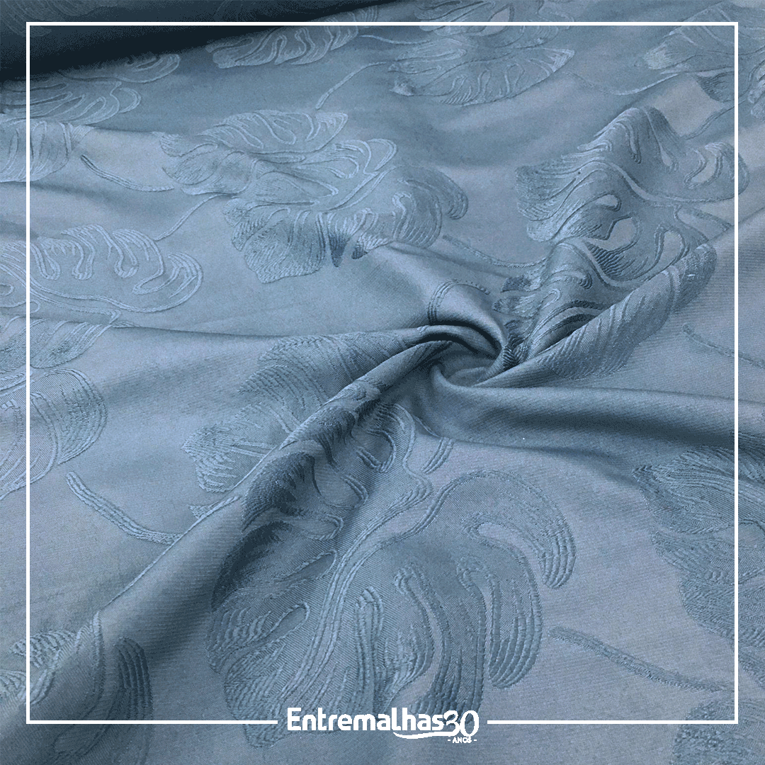 Tecido Jacquard Caprice - Azul