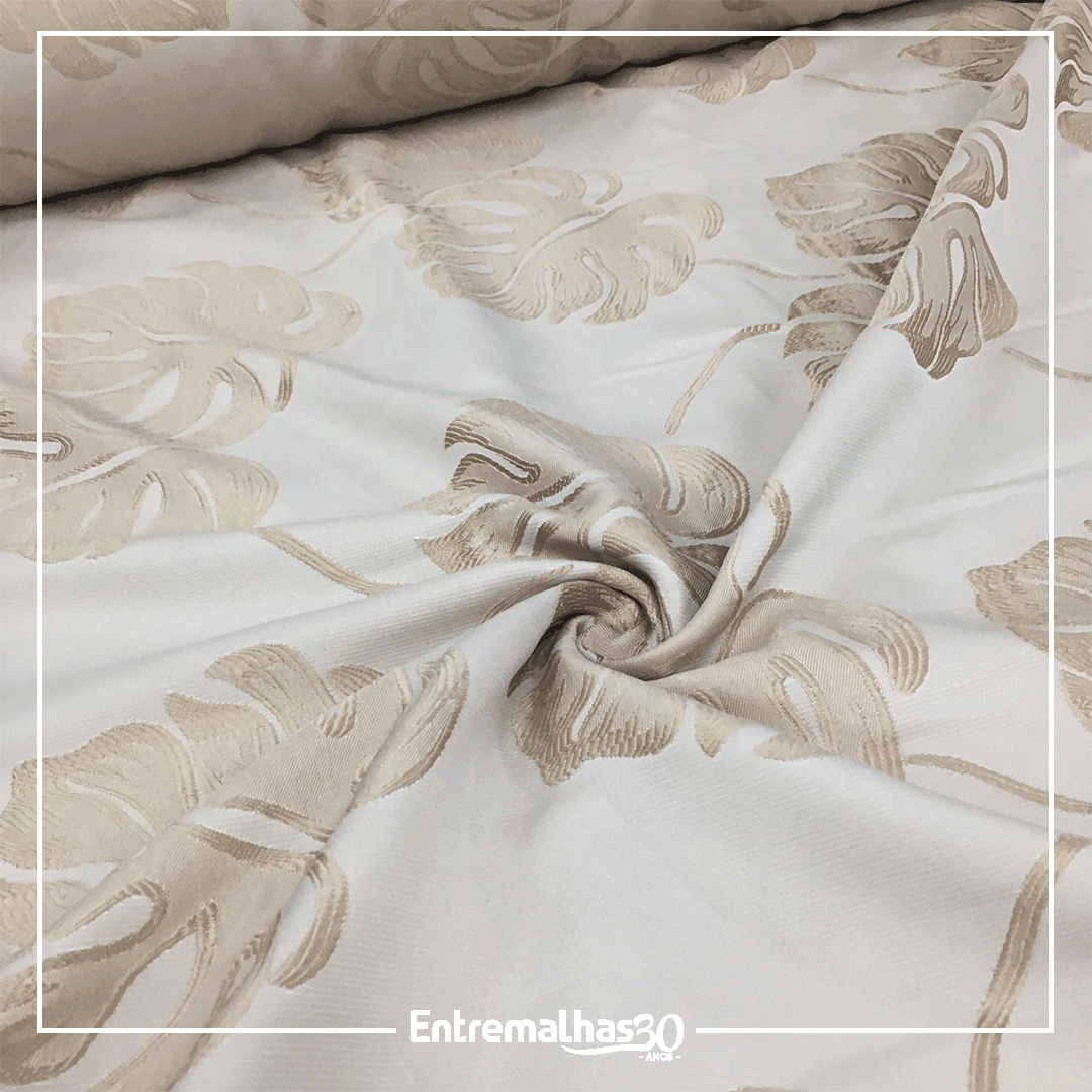 Tecido Jacquard Caprice - Bege