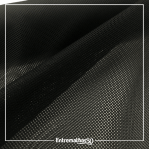 Tecido Furadinho - Preto