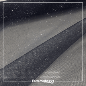 Tecido Tule Cristal - Azul