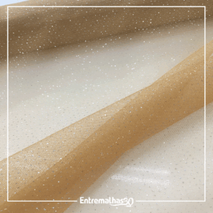 Tecido Tule Cristal - Bege