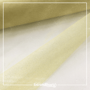Tecido Tule Cristal - Amarelo