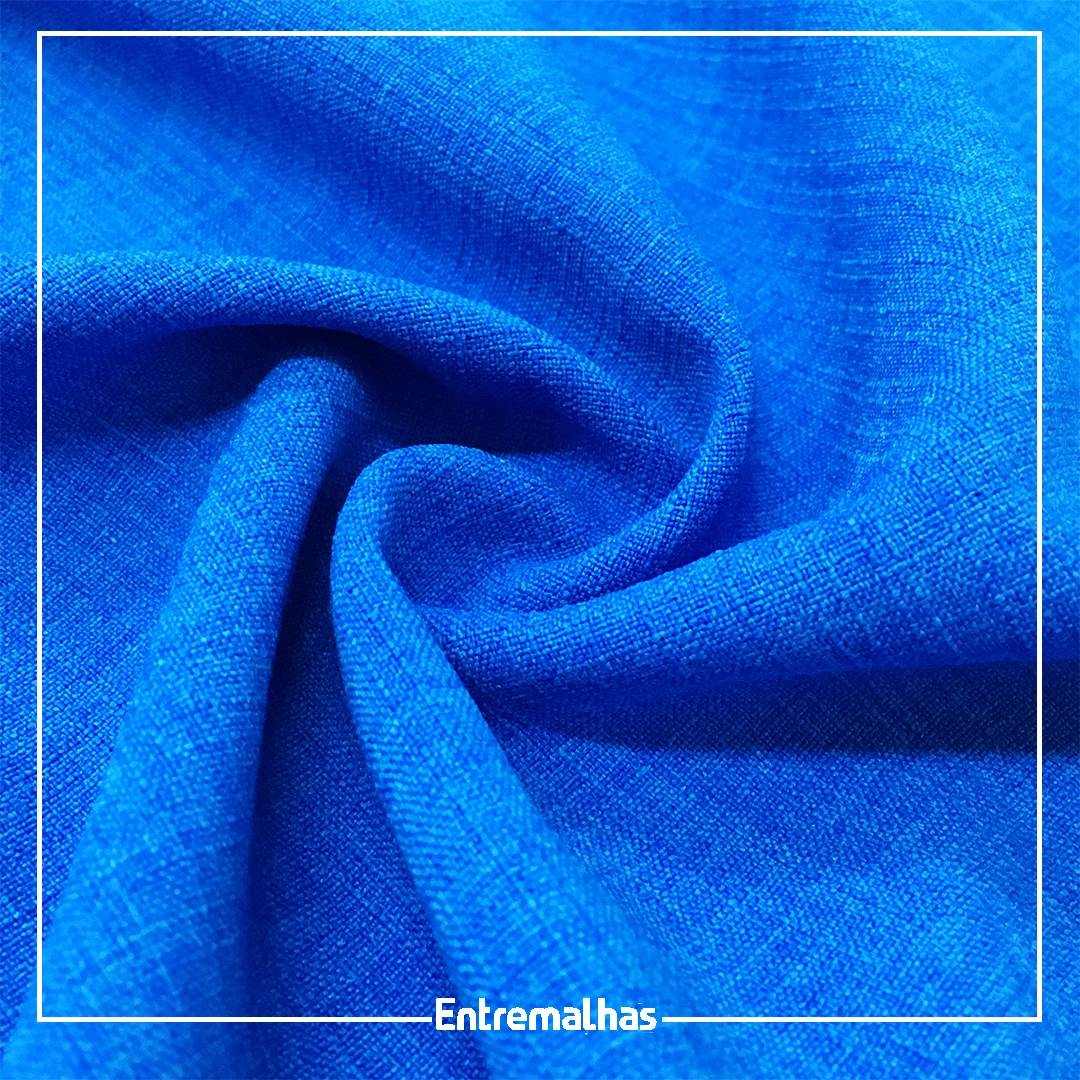 Tecido Linhão - Azul Ref.: 859254