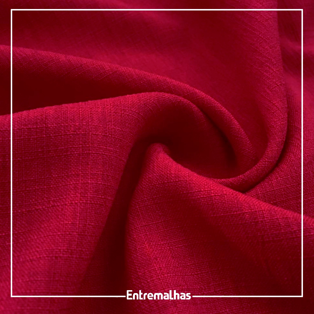 Tecido Linhão - Vermelho Ref.: 859254