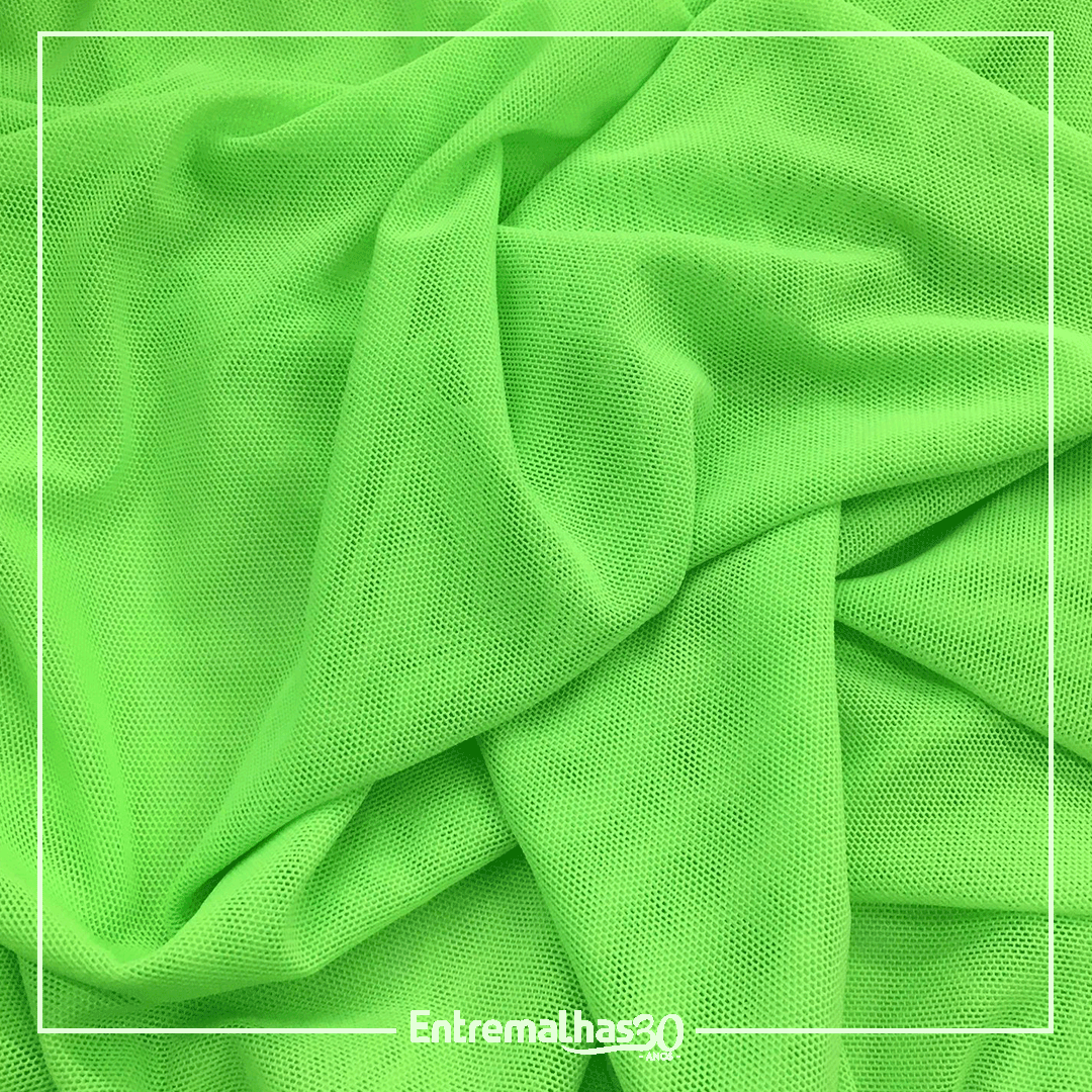 Tecido Lycra Tule Flex - Verde Ref.:317004