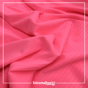 Malha Canelada MVS Anti-pilling - Rosa