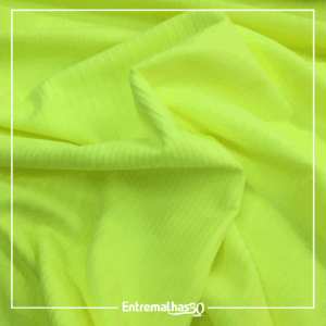 Malha Canelada MVS Anti-pilling - Amarelo