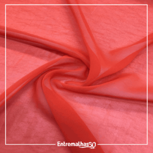 Tecido Musseline Silk - Laranja