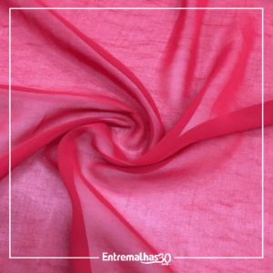 Tecido Musseline Silk - Vermelho