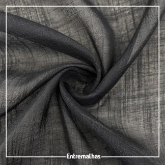 Tecido Rústico Grafiatto - Preto Ref.:205970