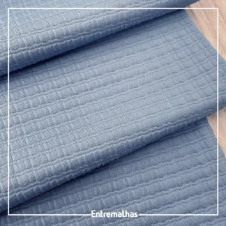 Tecido Lycra Tweed - Azul Ref.:317290