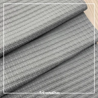 Tecido Lycra Tweed - Cinza Ref.:317290