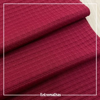 Tecido Lycra Tweed - Bordô Ref.:317290
