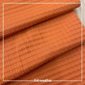 Tecido Lycra Tweed - Laranja Ref.:317290
