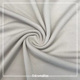 Malha Canelada Enrugado Flan - Bege 1796 Ref.:320817