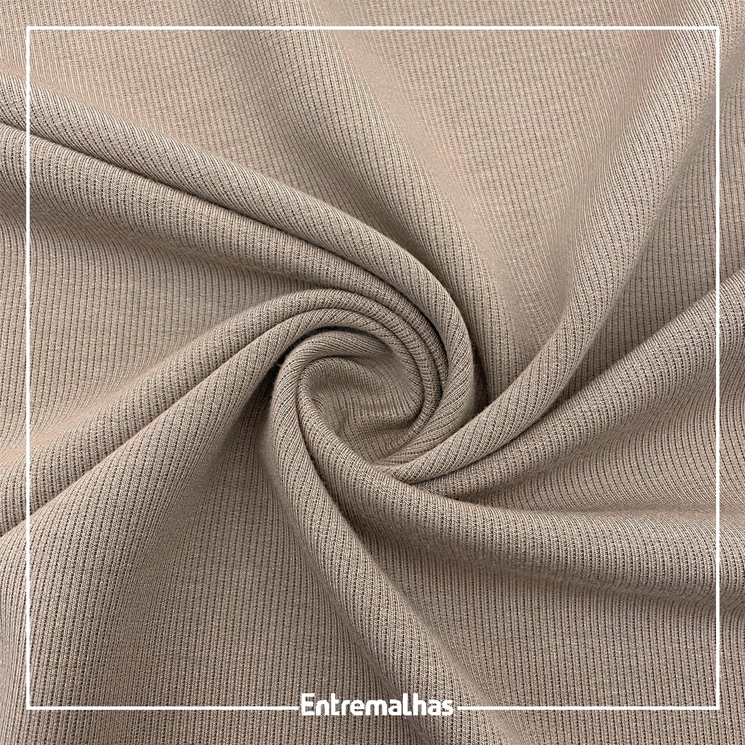 Malha Rib Tecnoday - Bege Ref.:330132