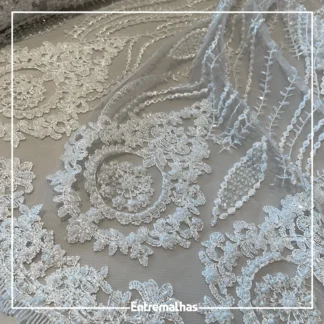 Renda Bordada - Branco Ref.:814012