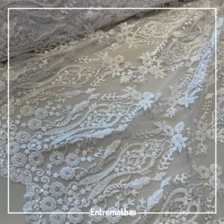 Renda Bordada - Branco Ref.:814128