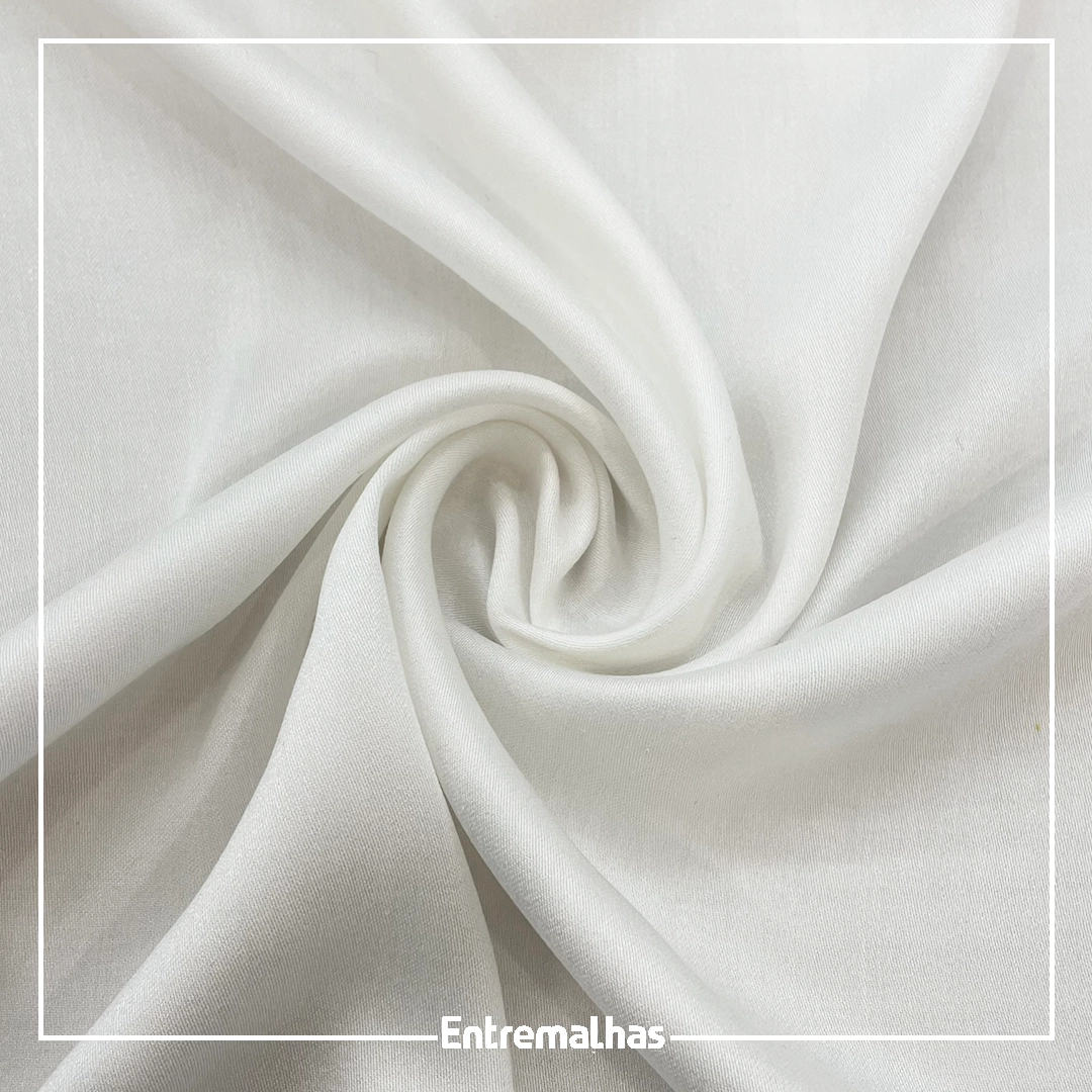 Tecido Viscose Acetinada - Branco Ref.:859665